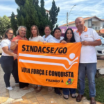 Reunião com os trabalhadores do município de Davinópolis.